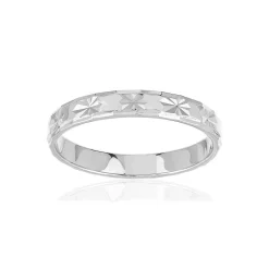 Alliance argent 925 diamanté