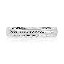 Alliance argent 925 diamanté 4 mm