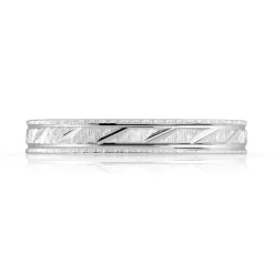 Alliance argent 925 diamanté 3 mm
