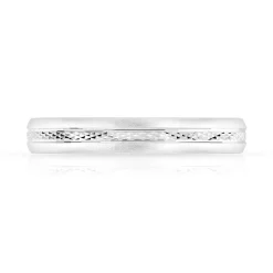 Alliance argent 925 diamanté 3 mm