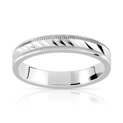 Alliance argent 925 4 mm