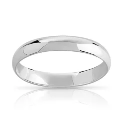 Alliance argent 925 poli