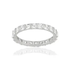 Alliance argent 925 tour complet zirconias