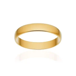 Alliance classique demi jonc or 750 jaune poli 3,5 mm