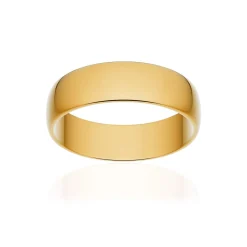 Alliance classique demi jonc or 750 jaune poli 5,5 mm
