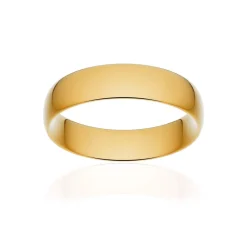 Alliance classique demi jonc confort or 375 jaune poli 5,5 mm