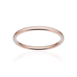 Alliance classique ruban confort or 750 rose brossé 2 mm