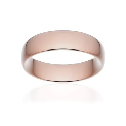 Alliance classique ruban confort or 750 rose poli 6 mm