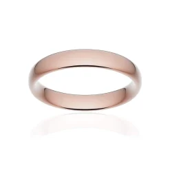 Alliance classique ruban confort or 750 rose poli 4 mm