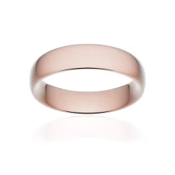 Alliance classique ruban confort or 750 rose brossé 5,5 mm