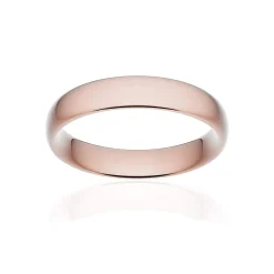 Alliance classique ruban confort or 750 rose brossé 4,5 mm