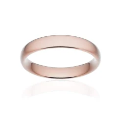 Alliance classique ruban confort or 750 rose brossé 4 mm