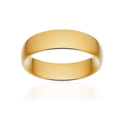 Alliance classique ruban confort or 375 jaune poli 6 mm