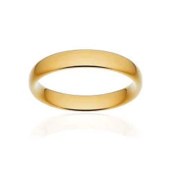 Alliance classique ruban confort or 375 jaune poli 4 mm