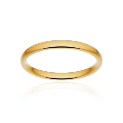 Alliance classique ruban confort or 375 jaune poli 2,5 mm