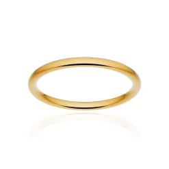 Alliance classique ruban confort or 375 jaune poli 2 mm