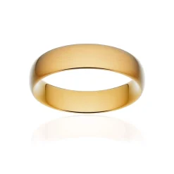 Alliance classique ruban confort or 750 jaune brossé 5,5 mm