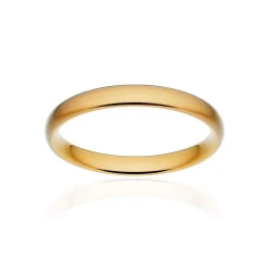 Alliance classique ruban confort or 750 jaune brossé 3 mm