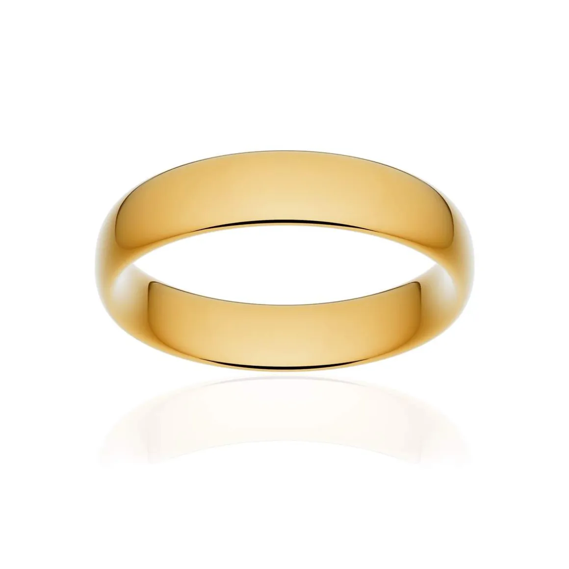 Alliance classique ruban confort or 750 jaune poli 5 mm