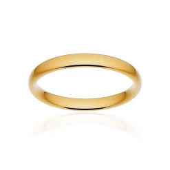 Alliance classique ruban confort or 750 jaune poli 3 mm