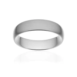 Alliance classique ruban confort or 375 blanc brossé 5,5 mm
