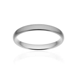 Alliance classique ruban confort or 375 blanc brossé 3 mm