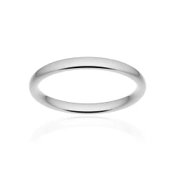 Alliance classique ruban confort or 750 blanc poli 2,5 mm