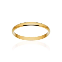 Alliance classique ruban or 750 jaune poli 2 mm