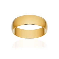 Alliance classique ruban or 375 jaune poli 5,5 mm