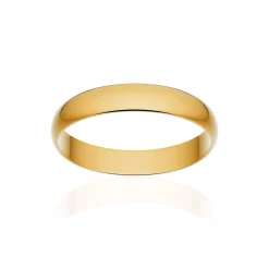 Alliance classique ruban or 375 jaune poli 3,5 mm