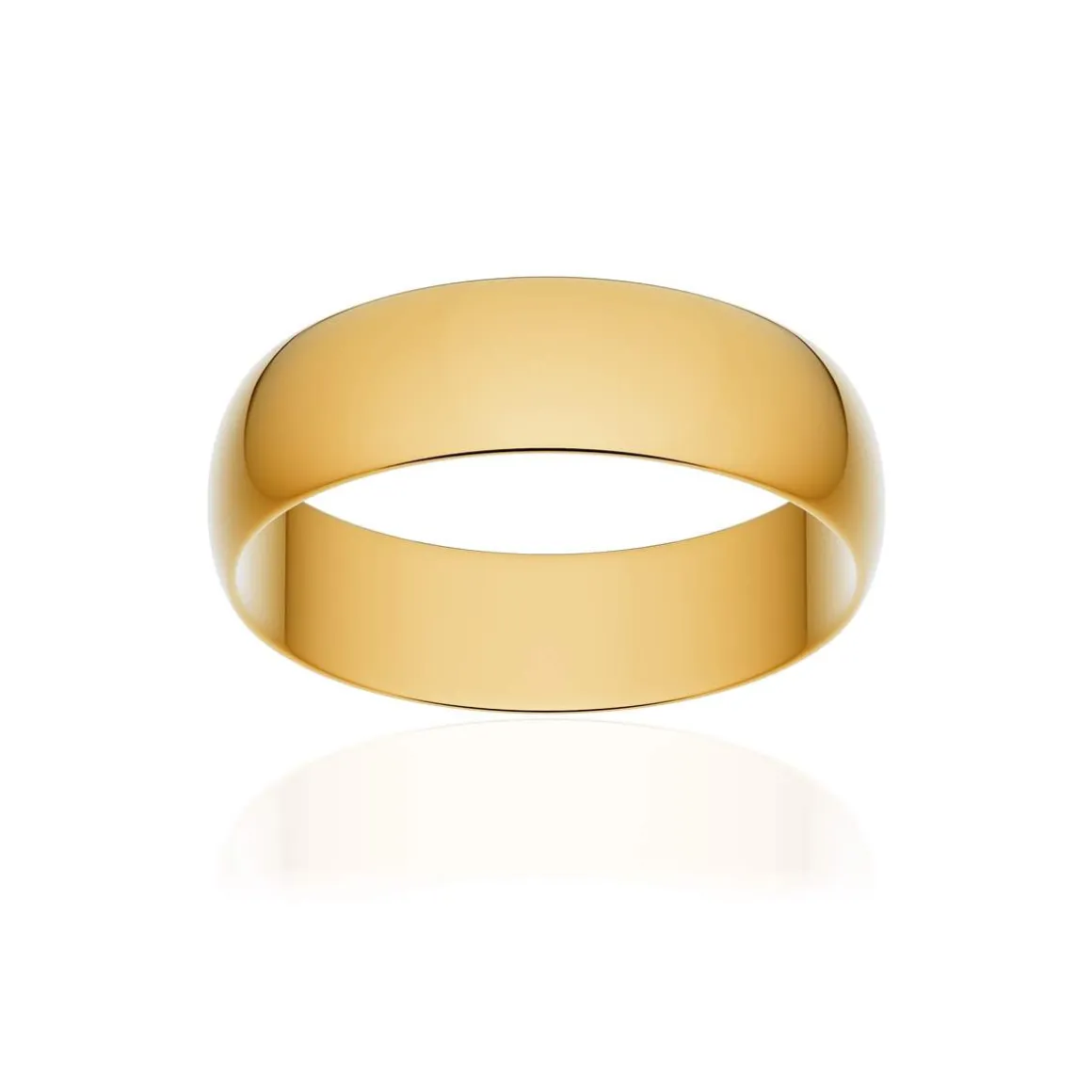 Alliance classique ruban or 750 jaune poli 5,5 mm