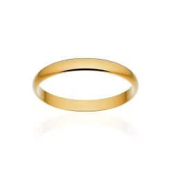 Alliance classique ruban or 750 jaune poli 2,5 mm