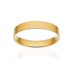 Alliance classique ruban plat confort or 375 jaune poli 3,5 mm
