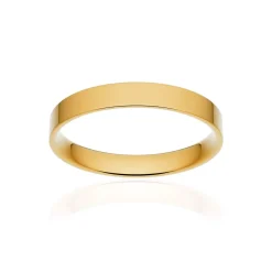Alliance classique ruban plat confort or 750 jaune poli 3 mm
