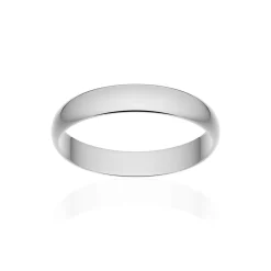 Alliance classique ruban platine 950 poli 3,5 mm