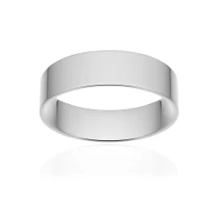 Alliance classique ruban plat confort platine 950 poli 5,5 mm