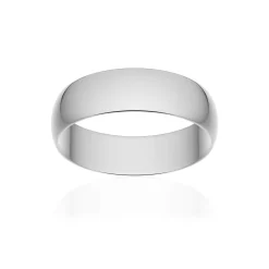 Alliance classique ruban platine 950 poli 5,5 mm