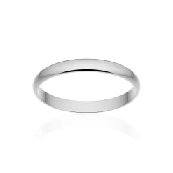 Alliance classique ruban platine 950 poli 2,5 mm