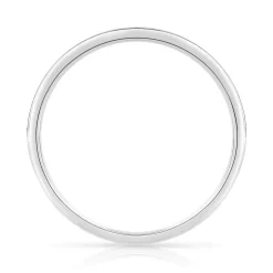 Alliance demi-tour or 750 blanc diamant H/SI