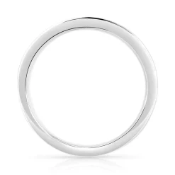 Alliance demi-tour or 750 blanc diamant