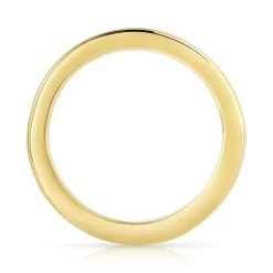Alliance demi-tour or 750 jaune diamant
