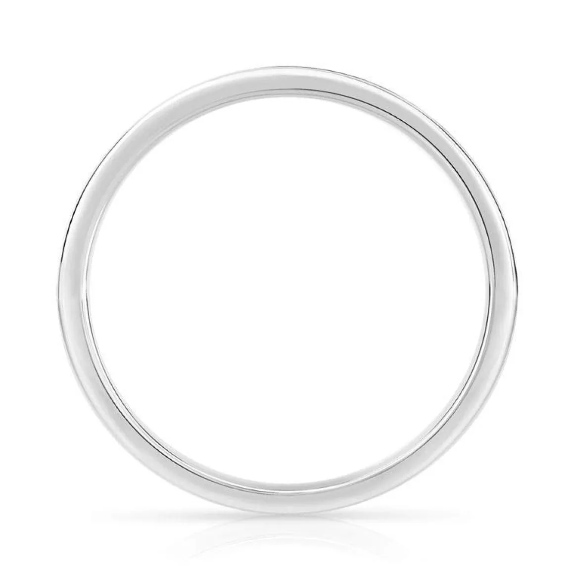 Alliance or 750 blanc demi-tour diamants 0.25 ct 2.1 mm