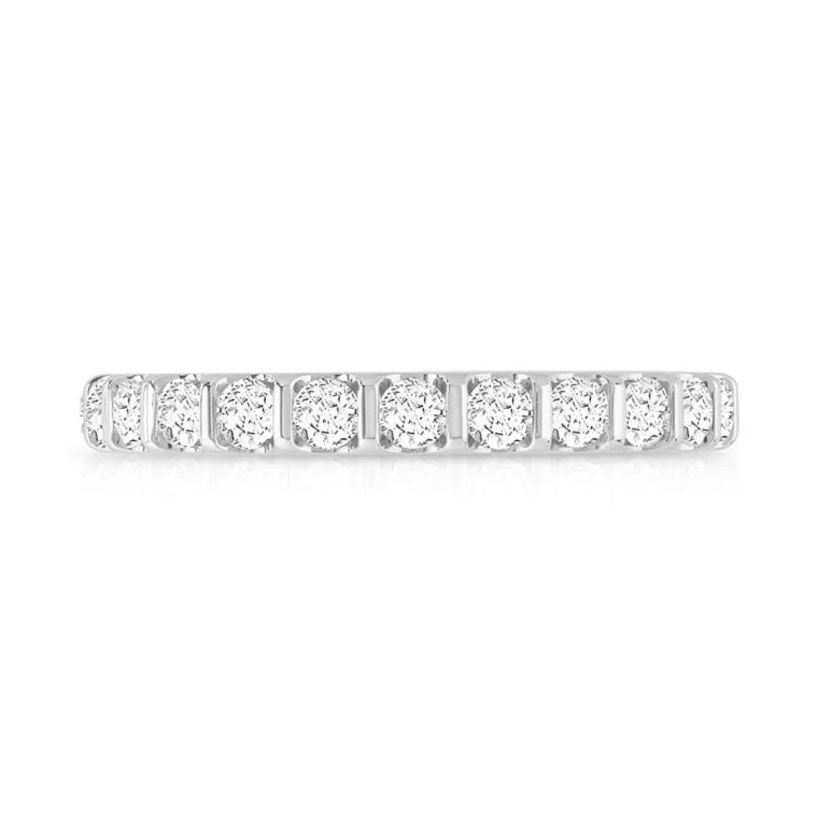 Alliance or 750 blanc diamant