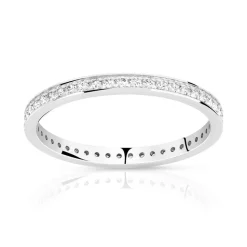 Alliance or 375 blanc diamant