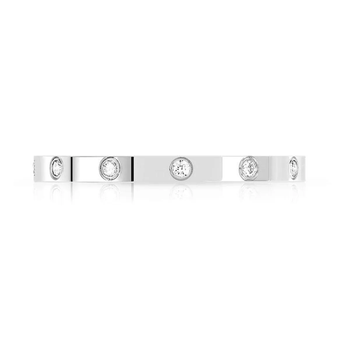 Alliance or 375 blanc diamant