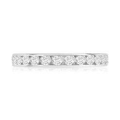 Alliance or 750 blanc diamant H/SI