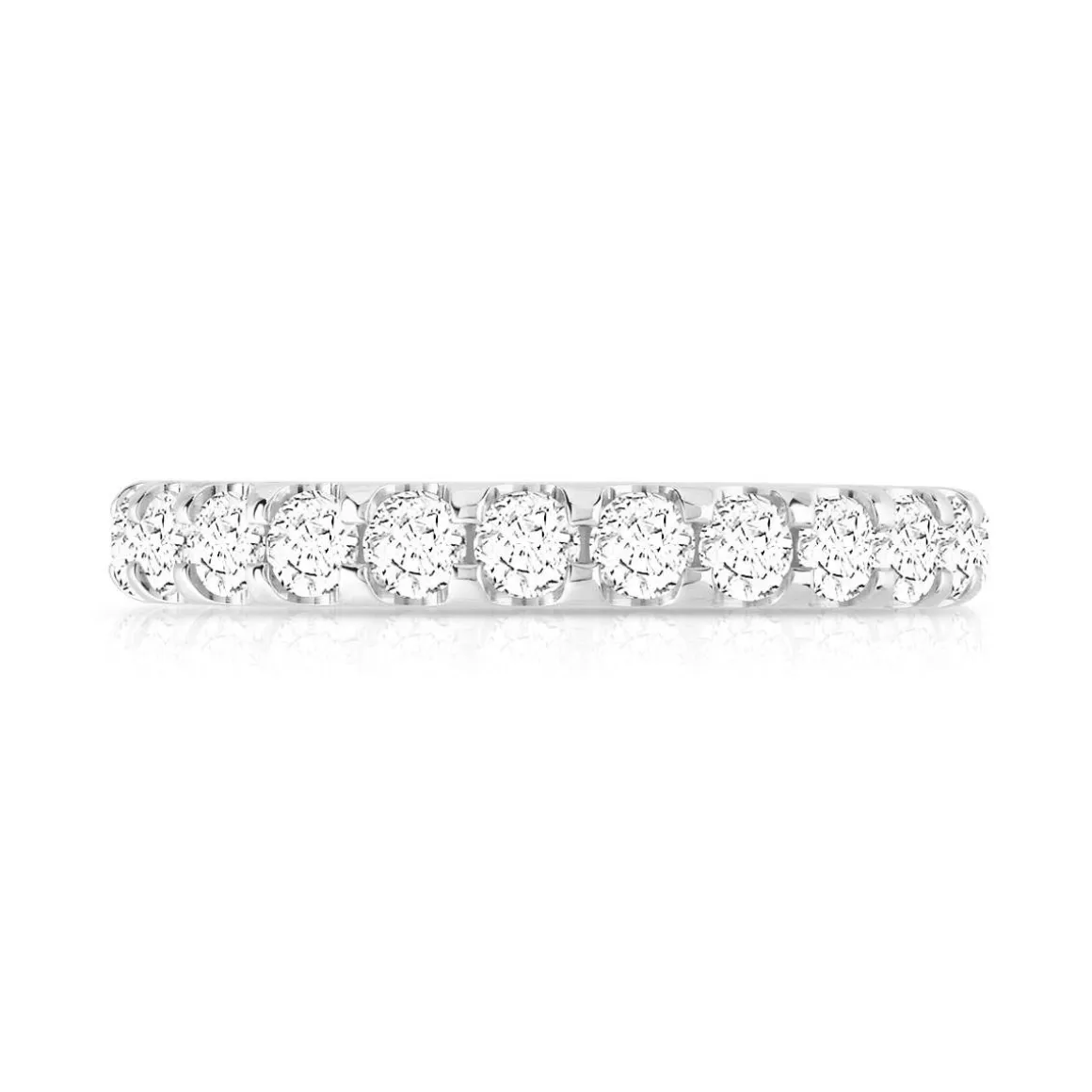 Alliance or 750 blanc diamant H/SI