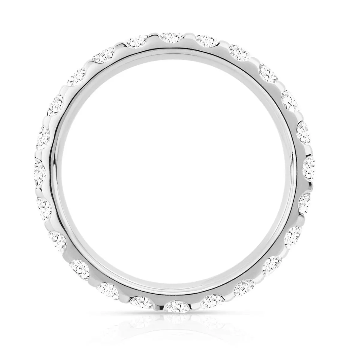 Alliance or 750 blanc diamant H/SI