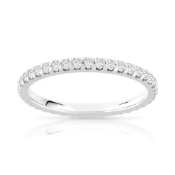 Alliance or 750 blanc diamant H/SI