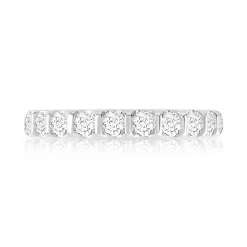 Alliance or 750 blanc diamant H/SI